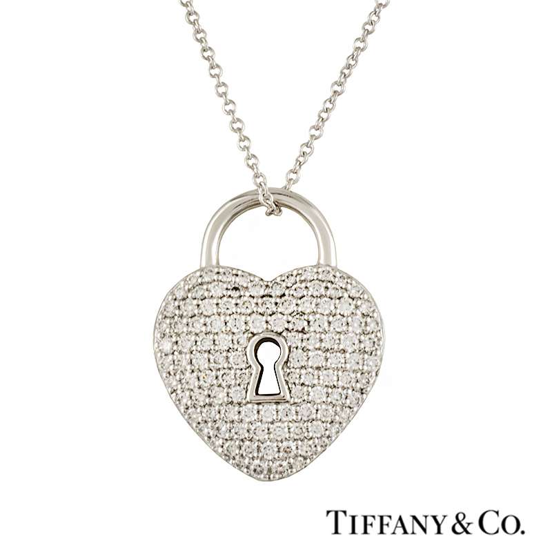 Tiffany & Co. Heart Lock Pendant Necklace